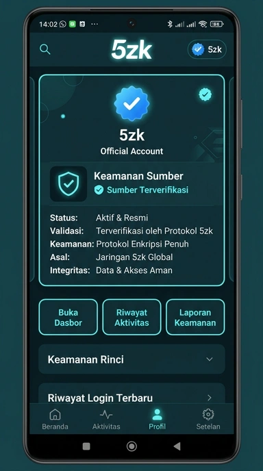 Halaman Resmi 5zk untuk Pengguna Android