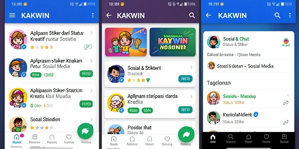 Tampilan antarmuka KAKWIN yang menarik dan user-friendly.