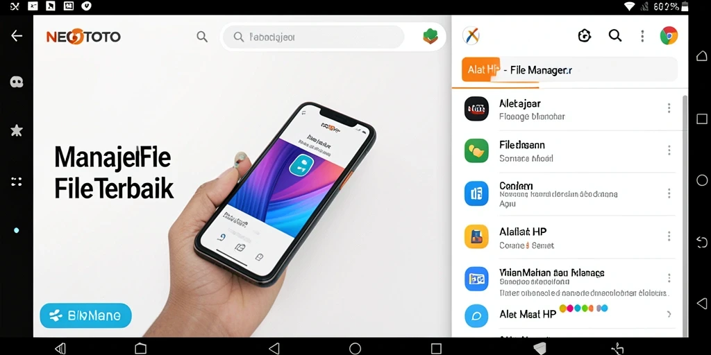 Tampilan antarmuka utama NEOTOTO untuk pengelolaan file.