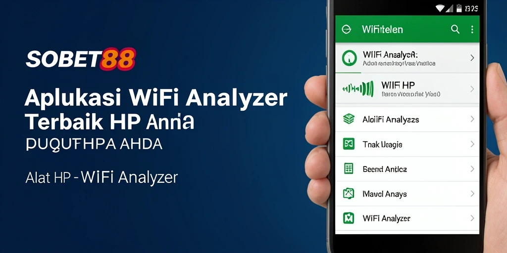 Tampilan antarmuka aplikasi SOBET88 untuk analisis WiFi yang mendalam.