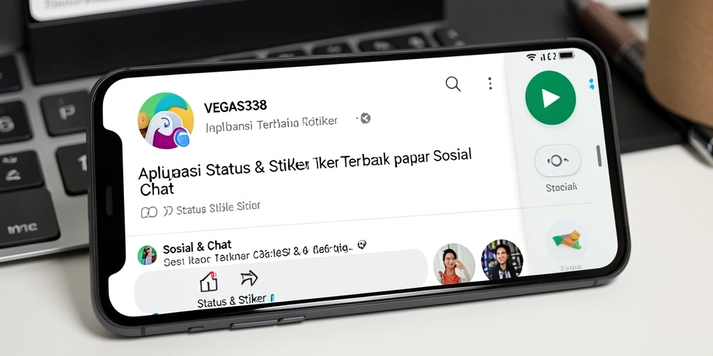Tampilan antarmuka VEGAS338 dengan berbagai stiker kreatif.